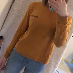 Mustard yellow long sleeve shirt